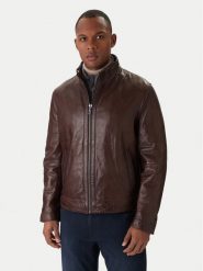 Milestone Kurtka skórzana Ms Barney 531063 21295 Brązowy Regular Fit. Brązowe kurtki Milestone, m, bez wzorów, ze skóry, bez kaptura. Za 2,199.00 zł.