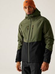 Regatta Kurtka przejściowa "Highton Stretch" w kolorze oliwkowo-czarnym rozmiar: XL. Brązowe kurtki Regatta, xl, bez wzorów, bez kaptura. Za 260.99 zł.