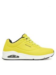 Skechers Sneakersy Uno - Stand On Air 52458/NYLM Żółty. Żółte buty sportowe casual Skechers, bez wzorów, ze skóry, bez zapięcia. Za 249.99 zł.