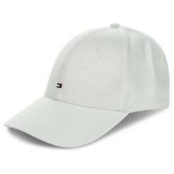Czapka z daszkiem Tommy Hilfiger. Białe czapki z daszkiem Tommy Hilfiger, bez wzorów. Za 159.99 zł.