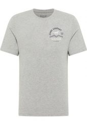 Męski T-Shirt Mustang Style Alex Mid Grey Mélange 1018307 4140. Szare t-shirty Mustang, m, bez wzorów, bez kołnierzyka, bez ramiączek. Za 79.99 zł.