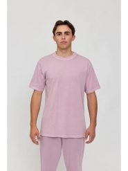 MAZINE Koszulka "Faded Print" w kolorze fiołkowym rozmiar: XL. Różowe bezrękawniki MAZINE, xl, bez wzorów, z bawełny, bez kołnierzyka, bez ramiączek. Za 150.37 zł.