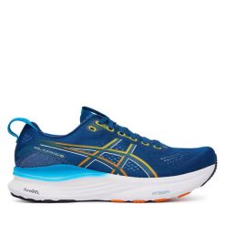 Buty do biegania Asics. Niebieskie buty do biegania ASICS, bez wzorów, bez zapięcia, do biegania, asics gel kayano. Za 899.99 zł.