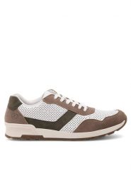 Rieker Sneakersy 15109-80 Biały. Białe buty sportowe casual Rieker, bez wzorów, ze skóry, bez zapięcia. Za 379.99 zł.