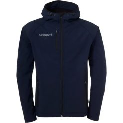 Kurtka softshell Uhlsport Essential. Niebieskie kurtki Uhlsport, s, bez wzorów, z materiału, bez kaptura. Za 426.20 zł.