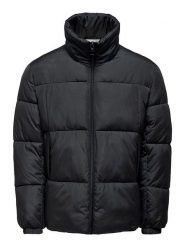 ONLY & SONS Kurtka zimowa "David" w kolorze czarnym rozmiar: S. Czarne kurtki Only & Sons, na zimę, s, bez wzorów, bez kaptura. Za 205.45 zł.