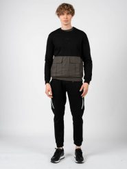 Antony Morato Bluza | MMFL00736-FA150080 | Mężczyzna | Czarny. Czarne bluzy Antony Morato, m, bez wzorów, z bawełny, bez kaptura. W wyprzedaży za 219.00 zł.