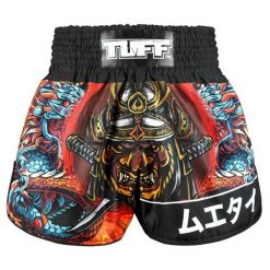 Spodenki treningowe TUFF Seraphic Seiryu Samurai Saga. Czarne krótkie spodenki sportowe TUFF, bez wzorów, sportowe. Za 149.00 zł.