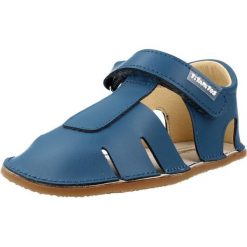 Sandały TITANITOS L560 ALBERTIC Niebieski. Niebieskie sandały TITANITOS, ze skóry, bez zapięcia. Za 174.99 zł.