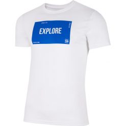 T-shirt męski TSM009 - biały. T-shirty 4F. W wyprzedaży za 49.99 zł.