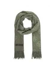 Guess Szalik AM9562 POL03 Zielony. Zielone szaliki Guess, z aplikacjami, z materiału. Za 239.99 zł.