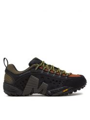 Merrell Trekkingi Intercept J037721 Czarny. Czarne buty trekkingowe Merrell, bez wzorów, ze skóry, bez zapięcia. Za 699.99 zł.