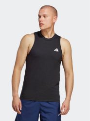 Adidas Tank top Train Essentials Feelready Training Tank Top IC6945 Czarny Slim Fit. Czarne t-shirty sportowe Adidas, bez wzorów, z syntetyku, bez ramiączek, na fitness i siłownię. Za 69.99 zł.