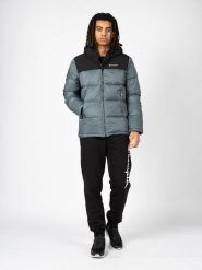 Kurtka turystyczna męska Down Jacket. Czarne kurtki Champion, m, bez wzorów, z poliamidu, z kapturem. Za 492.00 zł.