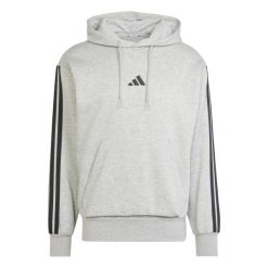 Bluza z kapturem adidas Essentials 3-Stripes Fleece. Białe bluzy z kapturem Adidas, na zimę, m, bez wzorów, z bawełny, z kapturem. Za 257.70 zł.