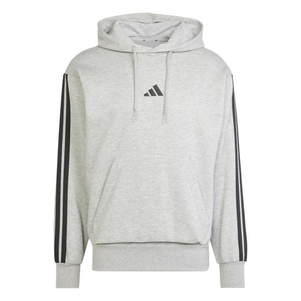 Bluza z kapturem adidas Essentials 3-Stripes Fleece. Białe bluzy z kapturem Adidas, na zimę, m, bez wzorów, z bawełny, z kapturem. Za 257.70 zł.