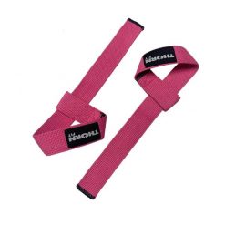 Paski do podnoszenia ciężarów THORN FIT Lifting straps cotton pink. Czerwone paski Thorn Fit, bez wzorów, sportowe. Za 24.90 zł.