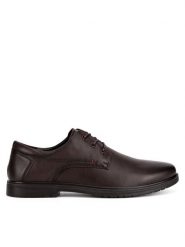 Sergio Bardi Półbuty MF1660-1Z Brązowy. Brązowe eleganckie półbuty Sergio Bardi, bez wzorów, ze skóry, bez obcasa, bez zapięcia. Za 299.99 zł.