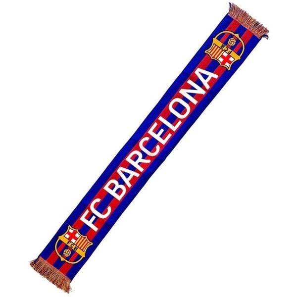FC Barcelona szalik kibica Knitted Scarf N23 5004BUT23 wielokolorowy. Niebieskie szaliki FC Barcelona, bez wzorów, z materiału. Za 79.99 zł.