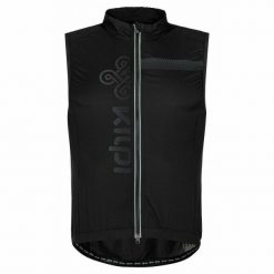 Męska kamizelka rowerowa Kilpi FLOW-M. Czarne kurtki softshell Kilpi, m, bez wzorów, z nylonu, bez kaptura. Za 179.35 zł.