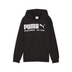 Młodzieżowa bluza z kapturem PUMA Sport o luźnym kroju PUMA. Czarna bluzy z kapturem Puma, m, bez wzorów, z kapturem. Za 199.00 zł.