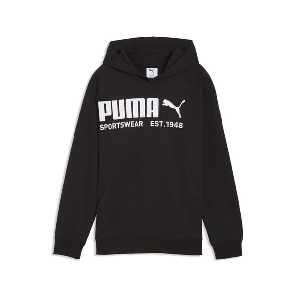 Młodzieżowa bluza z kapturem PUMA Sport o luźnym kroju PUMA. Czarna bluzy z kapturem Puma, m, bez wzorów, z kapturem. W wyprzedaży za 149.00 zł.
