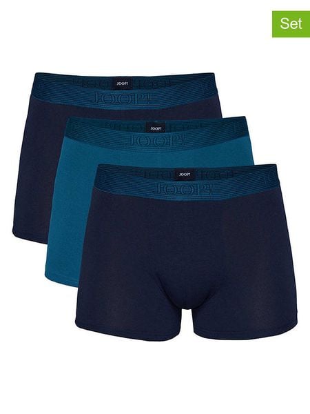 Joop! Bodywear Bokserki (3 pary) w kolorze granatowo-turkusowym rozmiar: L. Niebieskie bokserki Joop! Bodywear, l, bez wzorów. Za 84.45 zł.
