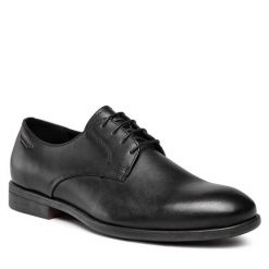 Półbuty Vagabond Shoemakers. Czarne eleganckie półbuty Vagabond Shoemakers, bez wzorów, bez obcasa, bez zapięcia. Za 459.99 zł.