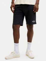 Jack & Jones Szorty sportowe Gordon Brandon 12292136 Czarny Regular Fit. Czarne krótkie spodenki sportowe Jack & Jones, m, bez wzorów, z bawełny. Za 79.99 zł.
