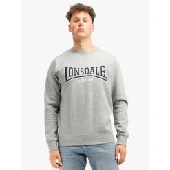 Bluza z okrągłym dekoltem Lonsdale Berger Lp181. Szare bluzy Lonsdale, m, bez wzorów, bez kaptura. Za 250.50 zł.