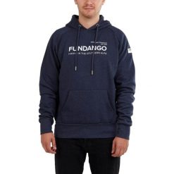 Bluza męska Fundango Dixon z kapturem. Niebieskie bluzy z kapturem Fundango, m, bez wzorów, z bawełny, z kapturem. Za 199.90 zł.
