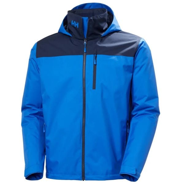 Kurtka z kapturem Helly Hansen Crew Hooded 2. Niebieskie kurtki Helly Hansen, na lato, m, bez wzorów, z dzianiny, z kapturem. Za 760.50 zł.