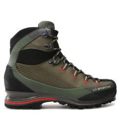 Trekkingi La Sportiva. Zielone botki sznurowane La Sportiva, bez wzorów, z gore-texu, bez obcasa, bez zapięcia. Za 1,199.00 zł.
