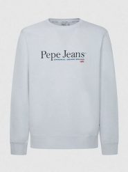 Pepe Jeans Bluza "Sean" w kolorze białym rozmiar: XL. Białe bluzy Pepe Jeans, xl, bez wzorów, z bawełny, bez kaptura. Za 160.96 zł.