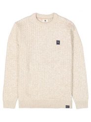 Garcia Sweter w kolorze kremowym rozmiar: XXL. Brązowe swetry nierozpinane Garcia, xxl, bez wzorów, ze splotem, bez kołnierzyka, bez ramiączek. Za 150.02 zł.