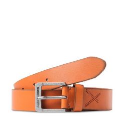 Pasek Męski Jack&Jones. Brązowe paski Jack&Jones, bez wzorów. Za 89.99 zł.