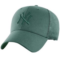 Czapka z daszkiem dla dorosłych 47 MLB New York Yankees Branson Cap. Zielone czapki z daszkiem 47 Brand, bez wzorów, z bawełny. Za 99.99 zł.