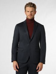 Finshley & Harding London marynarka od garnituru modułowego Mężczyźni Slim Fit Sztuczne włókno niebieski, 48. Niebieskie garnitury Finshley & Harding London, do pracy, m, bez wzorów, z dżerseju. Za 649.95 zł.