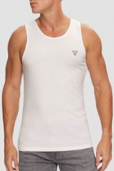 GUESS Biała męska podkoszulka 2 Pack, Rozmiar M. Białe t-shirty Guess, l, z aplikacjami, bez kołnierzyka, bez ramiączek. W wyprzedaży za 122.99 zł.