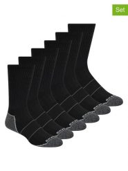 Skechers Skarpety (6 par) w kolorze czarno-antracytowym rozmiar: 43-46. Czarne skarpety Skechers, bez wzorów, ze splotem. Za 26.99 zł.