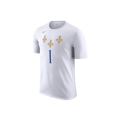 Koszulka sportowa męska Nike Nba New Orleans Pelicans. Białe t-shirty sportowe Nike, bez wzorów, z bawełny, bez ramiączek. Za 149.00 zł.