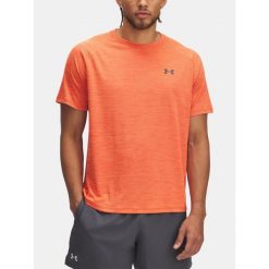 T-Shirt Męski Treningowy Under Armour Koszulka Męska Sportowa. Brązowe t-shirty sportowe Under Armour, bez wzorów, bez ramiączek, na fitness i siłownię. Za 110.55 zł.