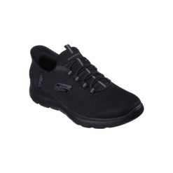 Buty sportowe Sneakersy męskie, Skechers Summits - High Range Slip-Ins. Czarne buty sportowe casual Skechers, bez wzorów, z gumy, bez zapięcia. Za 332.99 zł.