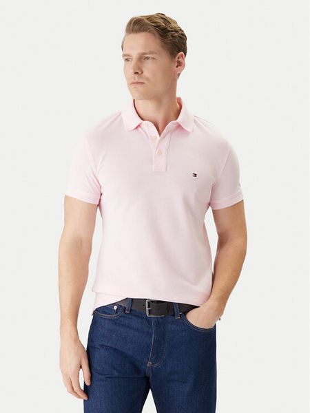 Tommy Hilfiger Polo 1985 MW0MW17771 Różowy Regular Fit. Czerwone koszulki polo Tommy Hilfiger, m, bez wzorów, z bawełny, bez kołnierzyka, bez ramiączek. Za 218.99 zł.