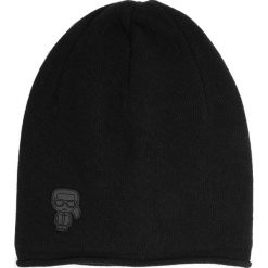 Czapka KARL LAGERFELD - Beanie 805601 592323 Black 990. Czarne czapki zimowe KARL LAGERFELD, bez wzorów, z kaszmiru. Za 479.00 zł.