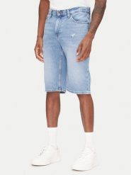Tommy Jeans Szorty jeansowe Ryan DM0DM21855 Niebieski Slim Fit. Niebieskie szorty Tommy Jeans, m, bez wzorów, z bawełny. Za 299.99 zł.