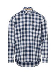 Camel Active koszula casual Mężczyźni Regular Fit Bawełna niebieski|biały, M. Białe koszule Camel Active, m, bez wzorów, z bawełny, bez kołnierzyka, bez ramiączek. Za 299.95 zł.