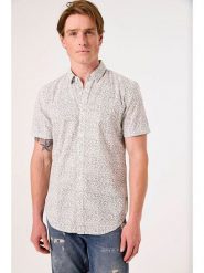 Garcia Koszula - Regular fit - w kolorze beżowym rozmiar: L. Brązowe koszule Garcia, l, bez wzorów, bez kołnierzyka, bez ramiączek. Za 113.95 zł.