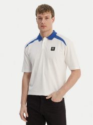 HUGO Polo Dunios_RB 50559650 Biały Regular Fit. Białe koszulki polo Hugo, m, bez wzorów, z bawełny, bez kołnierzyka, bez ramiączek. Za 429.99 zł.