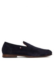 Tommy Hilfiger Półbuty Hilfiger Flexible Suede Loafer FM0FM05496 Granatowy. Niebieskie eleganckie półbuty Tommy Hilfiger, bez wzorów, ze skóry, bez obcasa, bez zapięcia. Za 659.99 zł.